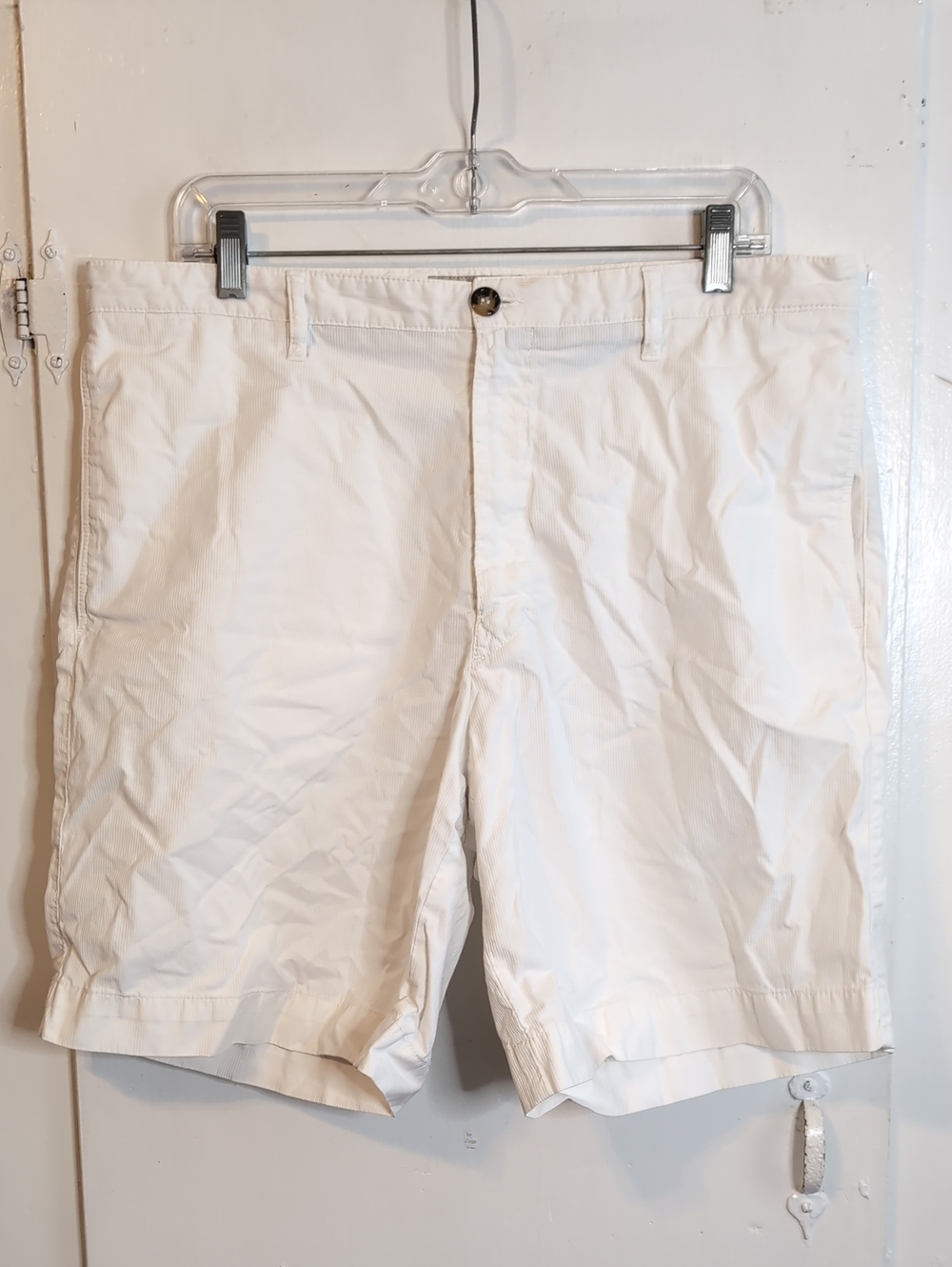 Burberry Military White Chino Shorts mens 34